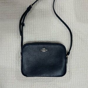 Coach Black Leather Crossbody Bag
